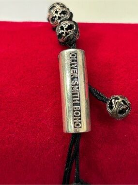 Oliver Smith Boho unisex sterling silver bead bracelet